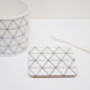Set Of Geometric Monochrome Coasters, thumbnail 5 of 6