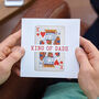 King Of Dads Playing Card Father's Day Card, thumbnail 1 of 3