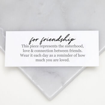 Friendship Necklace In Sterling Silver Or Gold Vermeil, 4 of 8