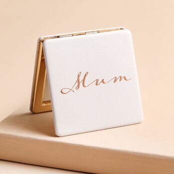 Personalised Script Name Compact Mirror, 3 of 5