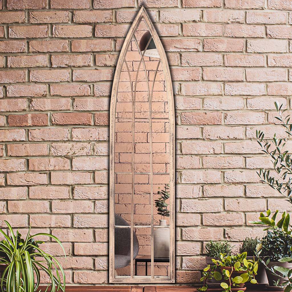 Tall Gothic Decorative Window Mirror By Dibor