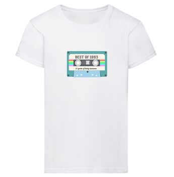 30th Birthday Retro Cassette Tshirt, 3 of 6
