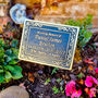 Personalized Brass Ornate Memorial Gift Plaque, thumbnail 6 of 7