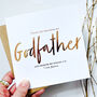 Godfather Christening Thank You Card | Be My Godfather, thumbnail 1 of 4