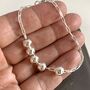 50th Birthday Handmade Silver Bracelet, thumbnail 3 of 4