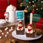 Two Pack Christmas Snowman Milk Hot Chocolate Spoon, thumbnail 1 of 4