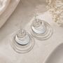 Statement Multi Hoop Drop Earrings, thumbnail 1 of 4
