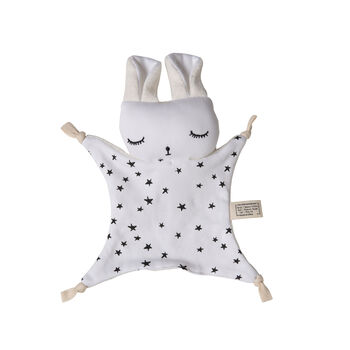 Organic Monochrome Cuddle Bunny Comforter Stars, 6 of 6