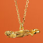 Personalised Bearded Dragon Gold Necklace, thumbnail 2 of 8