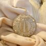 Luxury Irish Linen Festive Wreath Christmas Tree Decoration, thumbnail 2 of 6