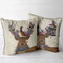Scottish Woodland Deer Decorative Cushion, thumbnail 7 of 7