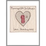 Personalised Heart 1st Christmas Card For Baby Girl, Daughter, Granddaughter, thumbnail 7 of 12