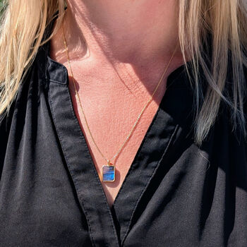The Rectangle Labradorite Necklace, 4 of 10