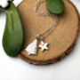 Personalised Sterling Silver Christmas Tree And Initial Star Necklace, thumbnail 11 of 12