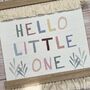 Hello Little One Nursery Decor | Boho Theme Nursery Pennant, thumbnail 2 of 6