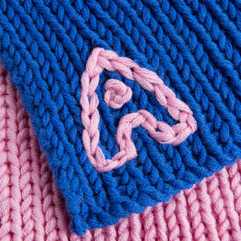 Toddler Scarf Personalised Knitting Kit, 4 of 8