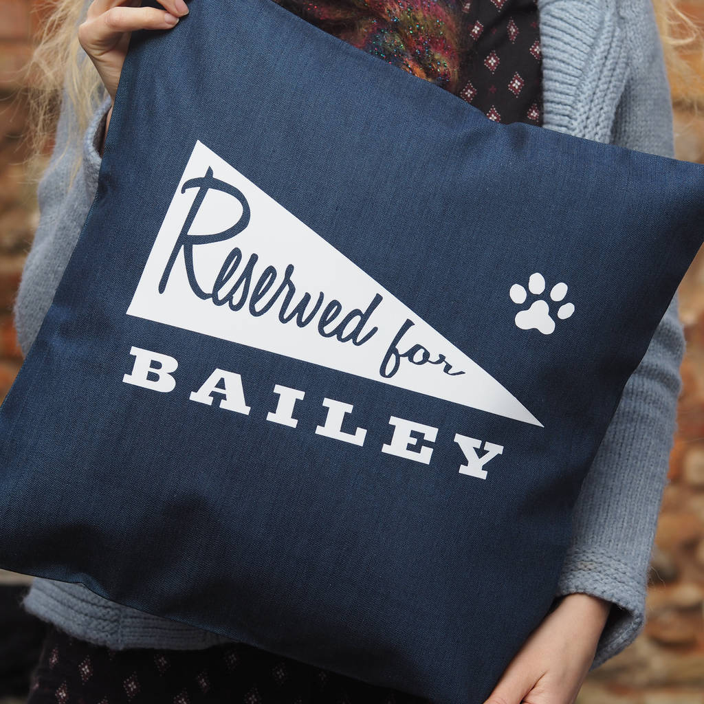 reserved paws off cushion