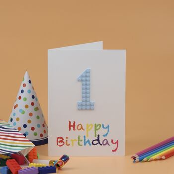 Brick Number Birthday Card, 6 of 9