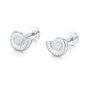 Sterling Silver Ammonite 16 G Flat Back Labret Earrings, thumbnail 6 of 12