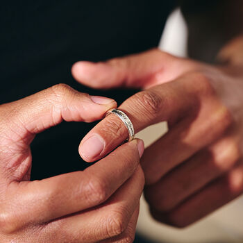 Personalised Unisex Solid Silver Message Ring, 2 of 9