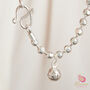 Silver Musical Charm Faceted Ball Layering Bracelet, thumbnail 2 of 12