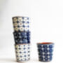 Handpainted Blue Crissy Espresso Cup, thumbnail 1 of 11