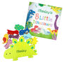 Personalised Dinosaur Book And Stacking Toy, thumbnail 3 of 8