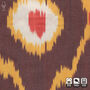 Brown Handwoven Cotton Ikat Pillow Cover, thumbnail 2 of 5