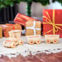 Personalised 1st Christmas Wooden Train Set, thumbnail 2 of 6