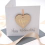 Mothers Day Personalised Wooden Heart Card, thumbnail 1 of 9