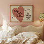 Personalised Family Heart Print – It’s A Forever Kind Of Love, thumbnail 3 of 11