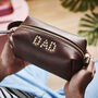 Stud Initials Personalised Leather Wash Bag, thumbnail 1 of 5
