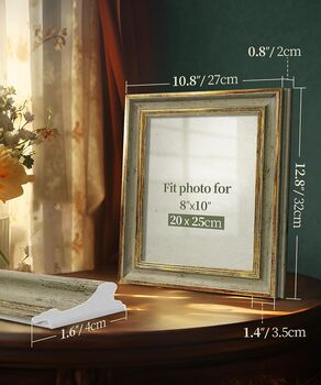 Vintage Photo Frame Retro For Desk Wall, 7 of 12