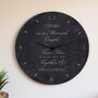 Personalised Anniversary Slate Clock, thumbnail 5 of 7