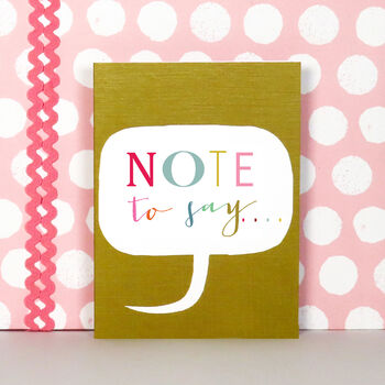 Mini Note To Say Card, 4 of 5