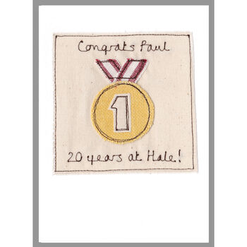 Personalised Gold Medal Congratulations Card, 9 of 12