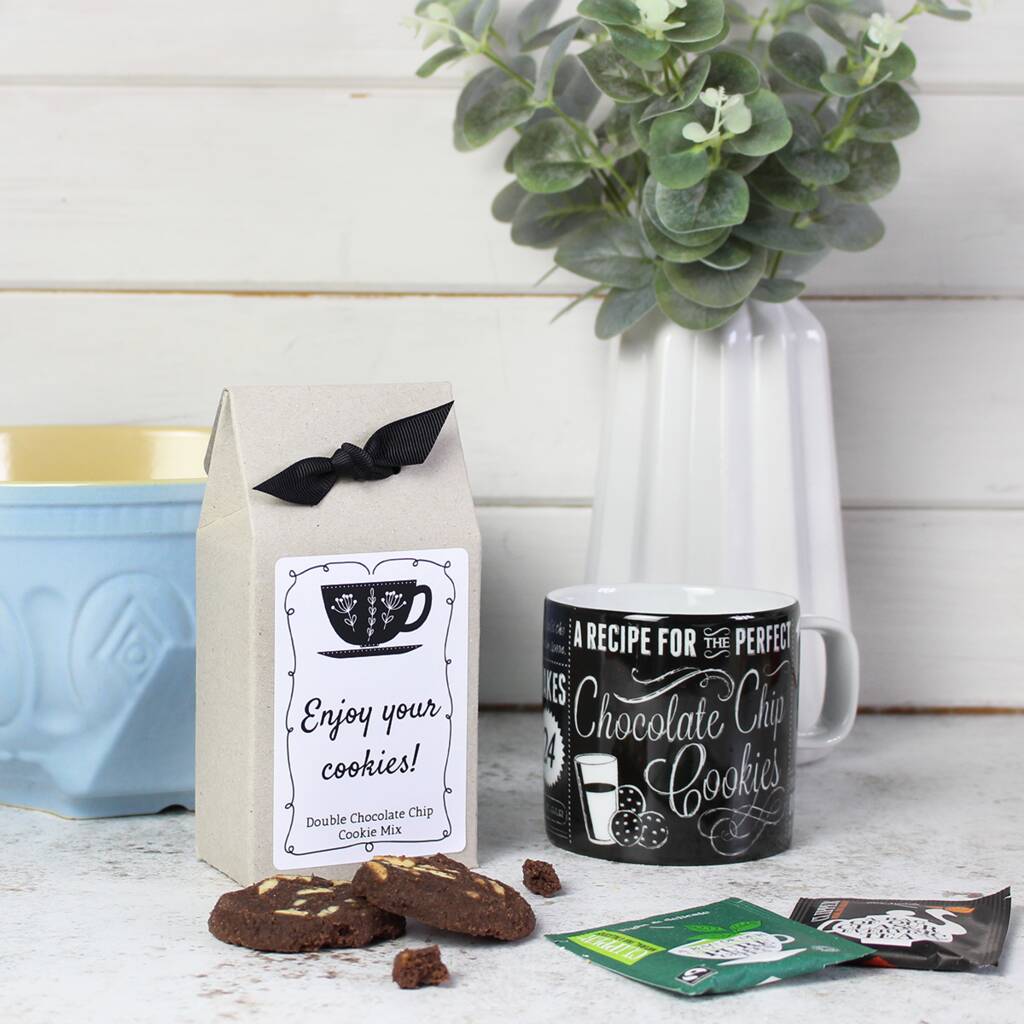 Diy Tea And Biscuits Gift Set, Mug, Cookie Mix And Tea, 1 of 6