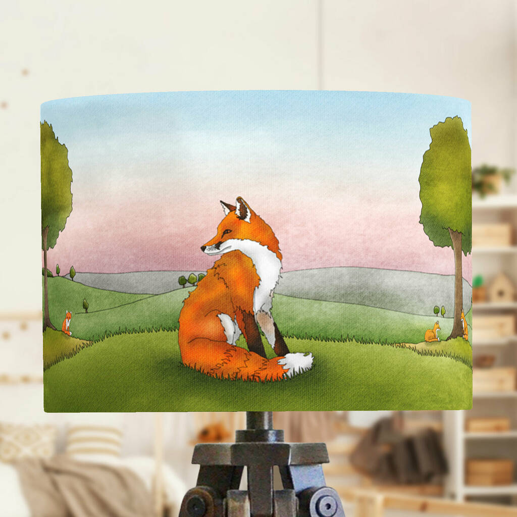 fox lampshade nursery