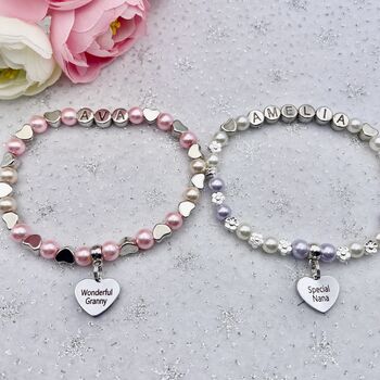 Personalised Grandma Bracelet, Grandparent Gift, 2 of 9