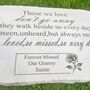 Personalised Large Rose Garden Memorial Stone 38cm X 27cm, thumbnail 2 of 11