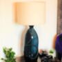 Recycled Blown Glass Lamp | 41cm | Eight Colours, thumbnail 1 of 12
