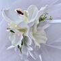 White Orchid Wrist Corsage, thumbnail 2 of 11