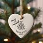 Personalised Merry And Married Ornament – Keepsake Bauble, thumbnail 1 of 4