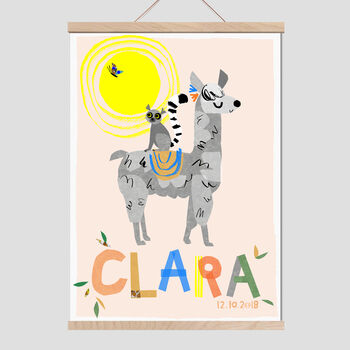 Llama Personalised Name Print, 4 of 4