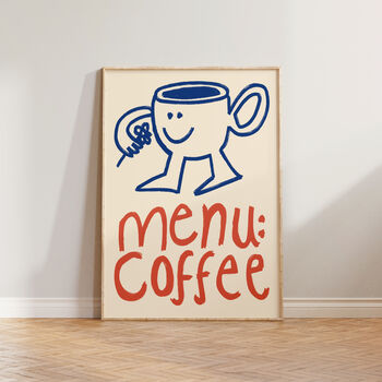 Menu Coffee Doodle Kitchen Wall Art Print, 2 of 10