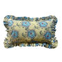 Frill Trim Cotton Cushion, thumbnail 1 of 7