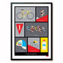 Cycling Terminology Art Print, thumbnail 2 of 7