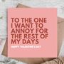 Valentines Day Card For Partner, thumbnail 1 of 3