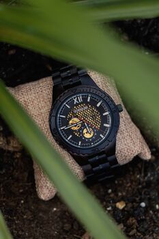 Detroit Automatic Movement Wooden Watch For Men, 7 of 11