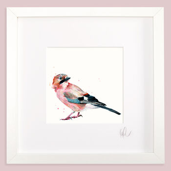 Inky Jay Bird Illustration Print, 7 of 11